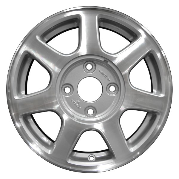 Perfection Wheel® - 15 x 5.5 7 I-Spoke Bright Fine Metallic Silver Machined Alloy Factory Wheel (Refinished)