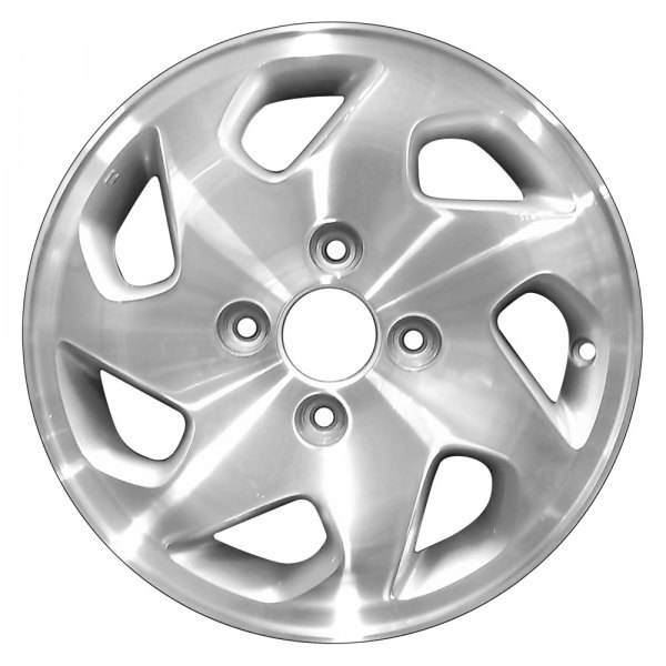 Perfection Wheel® - 15 x 6 7 Spiral-Spoke Medium Sparkle Silver Machined Alloy Factory Wheel (Refinished)