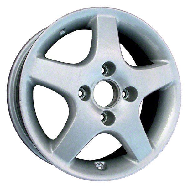Perfection Wheel® - 15 x 6 5-Spoke Bright Medium Silver Full Face Alloy Factory Wheel (Refinished)