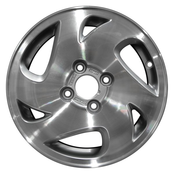 Perfection Wheel® - 14 x 5.5 6 Spiral-Spoke Medium Silver Machined Alloy Factory Wheel (Refinished)