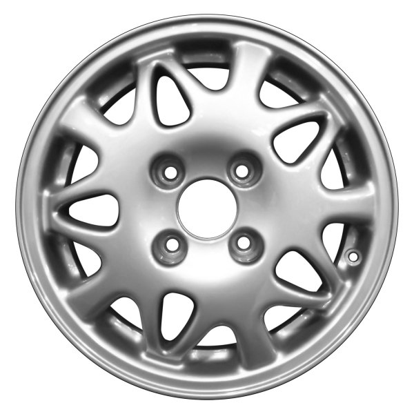 Perfection Wheel® - 15 x 6 15-Slot Dark Champagne Metallic Silver Full Face Alloy Factory Wheel (Refinished)
