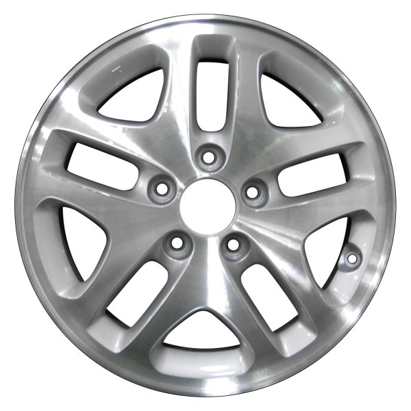 Perfection Wheel® - 16 x 6.5 Double 5-Spoke Medium Sparkle Silver Machined Alloy Factory Wheel (Refinished)