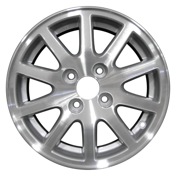 Perfection Wheel® - 14 x 5.5 10 I-Spoke Medium Silver Machined Alloy Factory Wheel (Refinished)