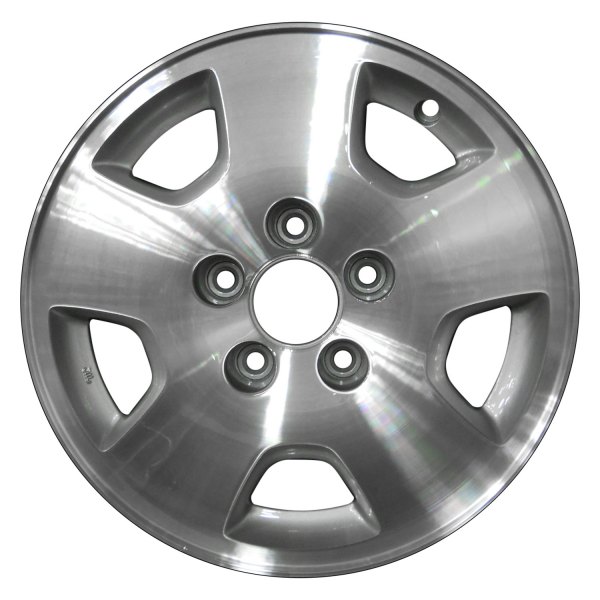 Perfection Wheel® - 15 x 6.5 5-Slot Medium Sparkle Silver Machined Alloy Factory Wheel (Refinished)