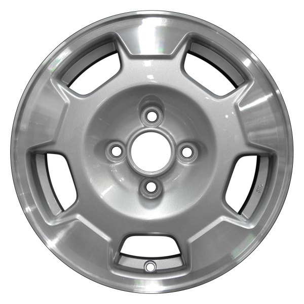 Perfection Wheel® - 14 x 5.5 5-Slot Bright Medium Sparkle Silver Machined Alloy Factory Wheel (Refinished)