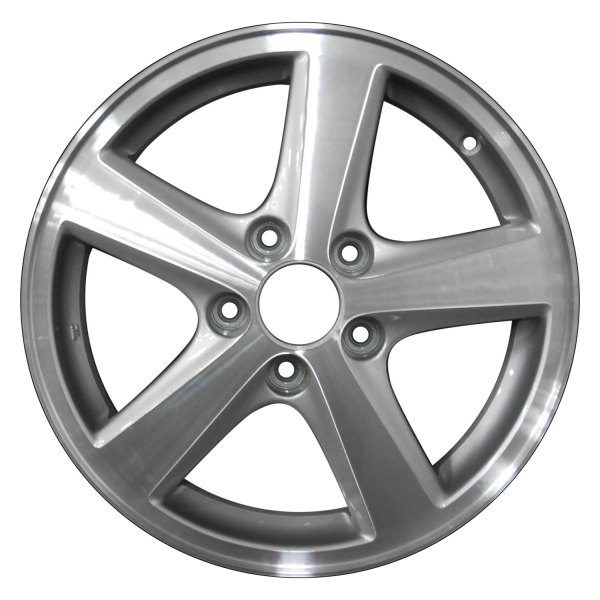 Perfection Wheel® - 16 x 6.5 5-Spoke Bright Medium Sparkle Silver Machine Texture Alloy Factory Wheel (Refinished)