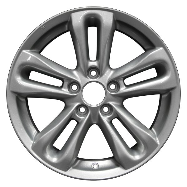 Perfection Wheel® - 17 x 7 Double 5-Spoke Dark Silver Full Face Alloy Factory Wheel (Refinished)