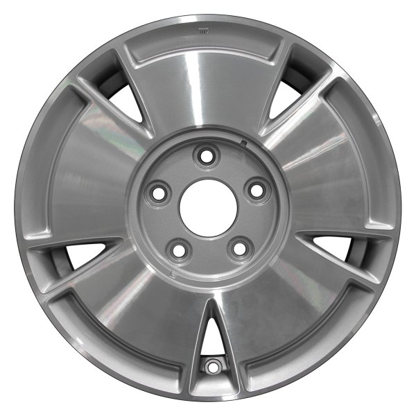 Perfection Wheel® - 15 x 6 5-Slot Metallic Silver Machined Alloy Factory Wheel (Refinished)
