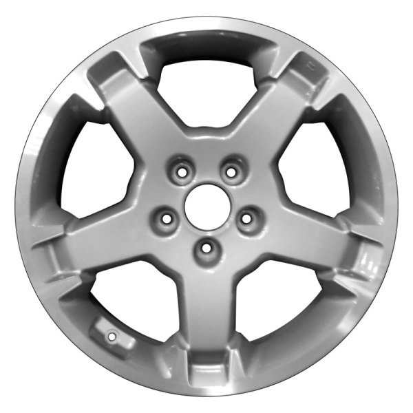 Perfection Wheel® - 18 x 7 5-Spoke Gray Charcoal Flange Cut Alloy Factory Wheel (Refinished)