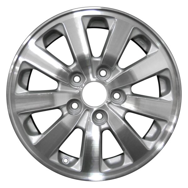 Perfection Wheel® - 16 x 7 9 I-Spoke Bright Medium Sparkle Silver Machine Texture Alloy Factory Wheel (Refinished)