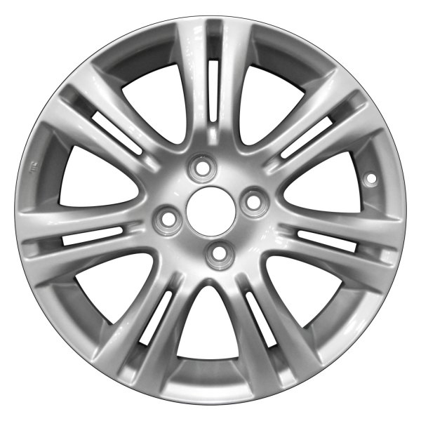 Perfection Wheel® - 16 x 6 7 Double I-Spoke Bright Medium Silver Full Face Alloy Factory Wheel (Refinished)
