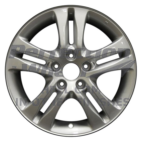 Perfection Wheel® - 17 x 6.5 Double 5-Spoke Medium Charcoal Full Face Alloy Factory Wheel (Refinished)
