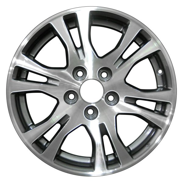 Perfection Wheel® - 17 x 7 6 V-Spoke Dark Sparkle Charcoal Machined Alloy Factory Wheel (Refinished)