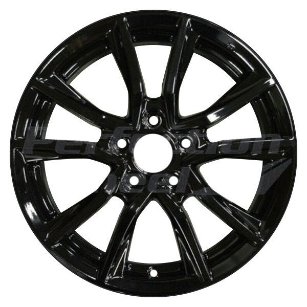 Perfection Wheel® - 17 x 6.5 5 V-Spoke Gloss Black Full Face PIB Alloy Factory Wheel (Refinished)