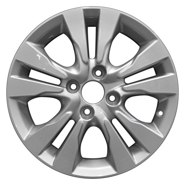 Perfection Wheel® - 15 x 6 5 V-Spoke Bright Medium Silver Full Face Alloy Factory Wheel (Refinished)