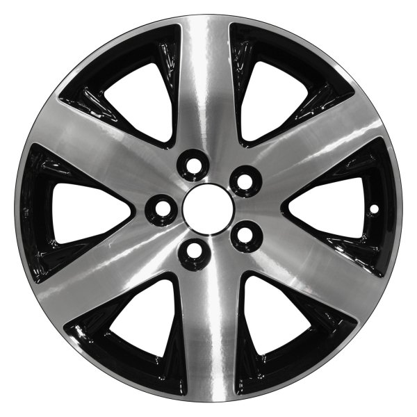 Perfection Wheel® - 18 x 7.5 6 I-Spoke Black Machined Alloy Factory Wheel (Refinished)