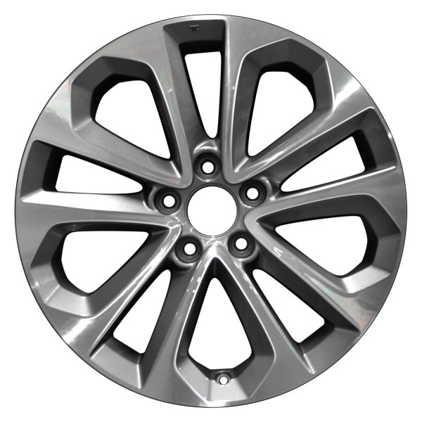 Perfection Wheel® - 18 x 8 5 V-Spoke Medium Blueish Charcoal Alloy Factory Wheel (Refinished)