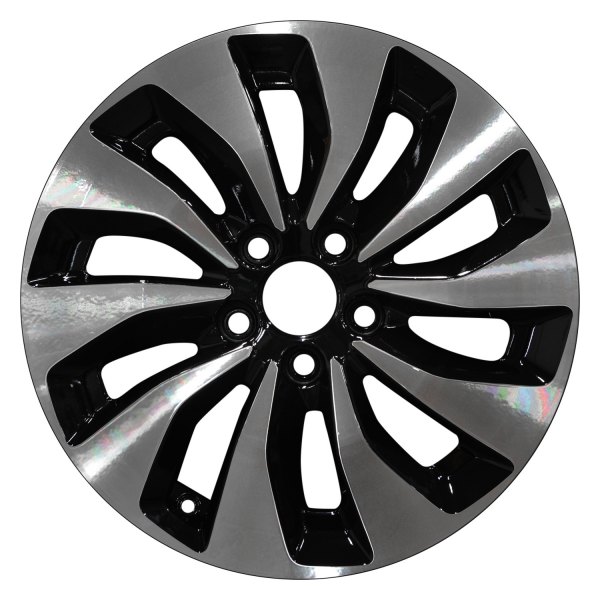 Perfection Wheel® - 17 x 7.5 10 Spiral-Spoke Black Machined Alloy Factory Wheel (Refinished)