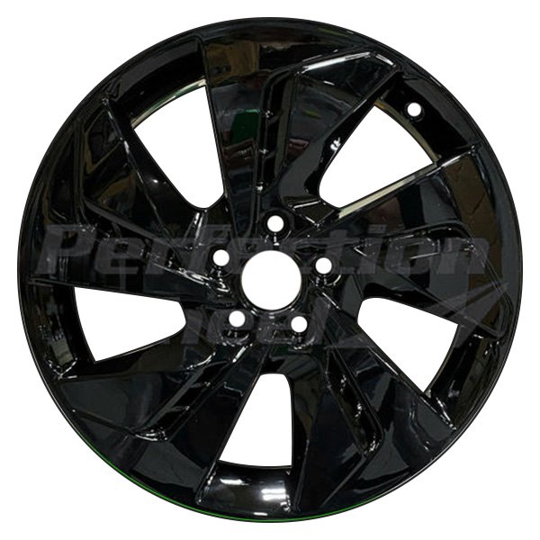 Perfection Wheel® - 18 x 7 5 Spiral-Spoke Gloss Black Full Face Alloy Factory Wheel (Refinished)