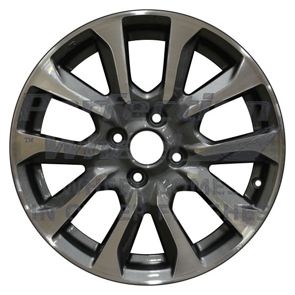 Perfection Wheel® - 16 x 6 5 V-Spoke Gloss Black Full Face Alloy Factory Wheel (Refinished)