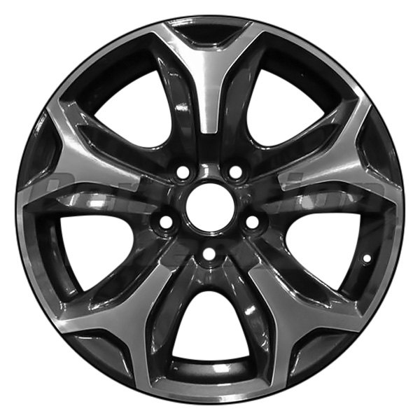 Perfection Wheel® WAO.64103.LC172.MABPOD - 5-Slot Dark Charcoal 18x8 ...