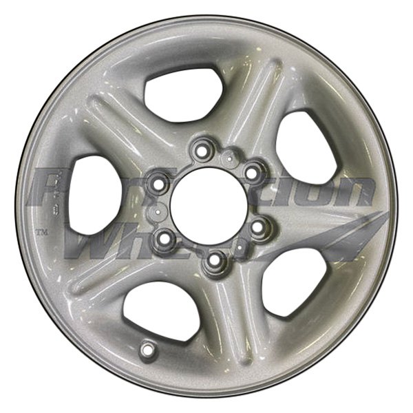 Perfection Wheel® - 16 x 7 5-Slot Bright Fine Silver Full Face Texture Alloy Factory Wheel (Refinished)