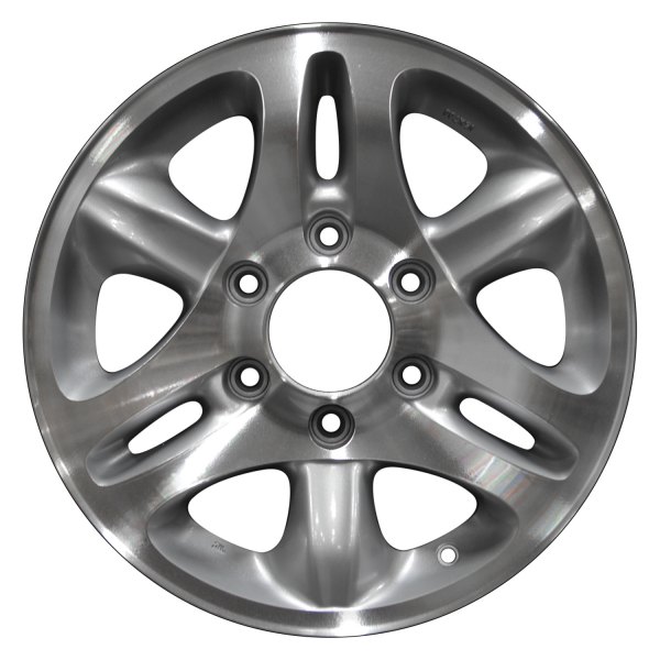Perfection Wheel® - 16 x 7 3 Alternating-Spoke Bright Fine Metallic Silver Machine Texture Alloy Factory Wheel (Refinished)