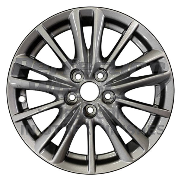 Perfection Wheel® - 17 x 7 15 W-Spoke Blueish Charcoal Full Face Alloy Factory Wheel (Refinished)