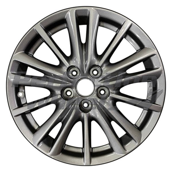 Perfection Wheel® - 17 x 7 15 W-Spoke Medium Charcoal Full Face Alloy Factory Wheel (Refinished)