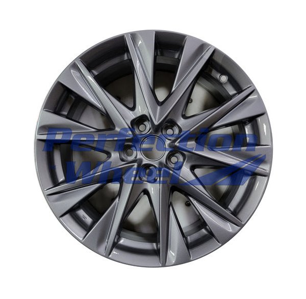Perfection Wheel® - 19 x 7 10 I-Spoke Medium Charcoal Full Face PIB Alloy Factory Wheel (Refinished)