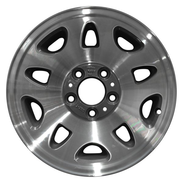 Perfection Wheel® - 15 x 7 10-Slot Medium Charcoal Machined Alloy Factory Wheel (Refinished)
