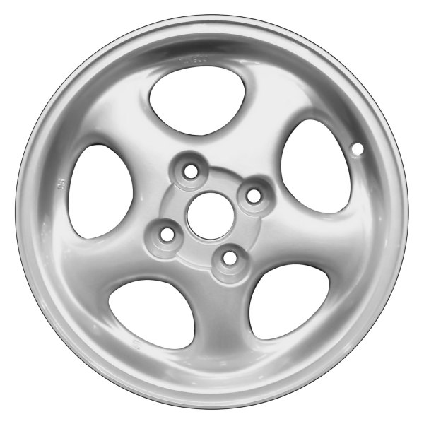 Perfection Wheel® - 14 x 6 5-Spoke Fine Sparkle Silver Machine Before Painting Alloy Factory Wheel (Refinished)
