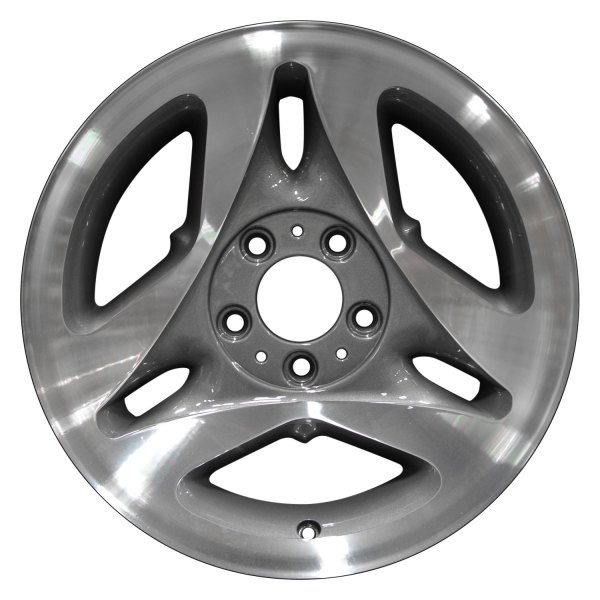 Perfection Wheel® - 16 x 7 3 Double I-Spoke Medium Metallic Charcoal Machined Alloy Factory Wheel (Refinished)