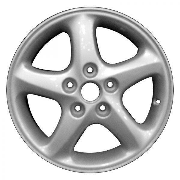 Perfection Wheel® - 16 x 6 5 Turbine-Spoke Sparkle Silver Full Face Alloy Factory Wheel (Refinished)