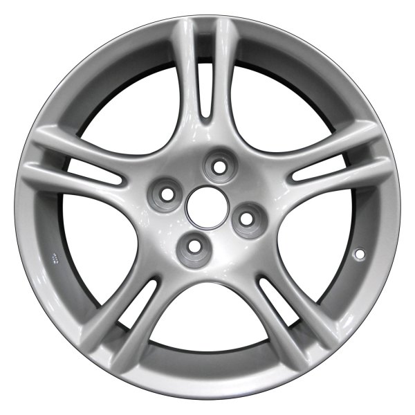 Perfection Wheel® - 16 x 6.5 Double 5-Spoke Bright Fine Silver Full Face Alloy Factory Wheel (Refinished)