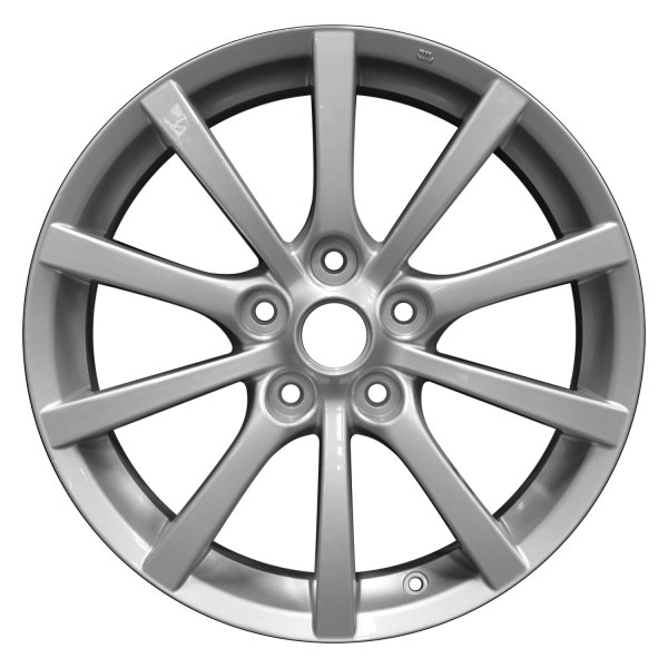 Perfection Wheel® - 17 x 7 10 Alternating-Spoke Bright Medium Silver Full Face Alloy Factory Wheel (Refinished)