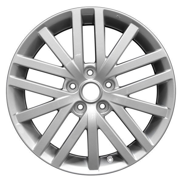 Perfection Wheel® - 18 x 7 5 W-Spoke Bright Medium Silver Full Face Alloy Factory Wheel (Refinished)