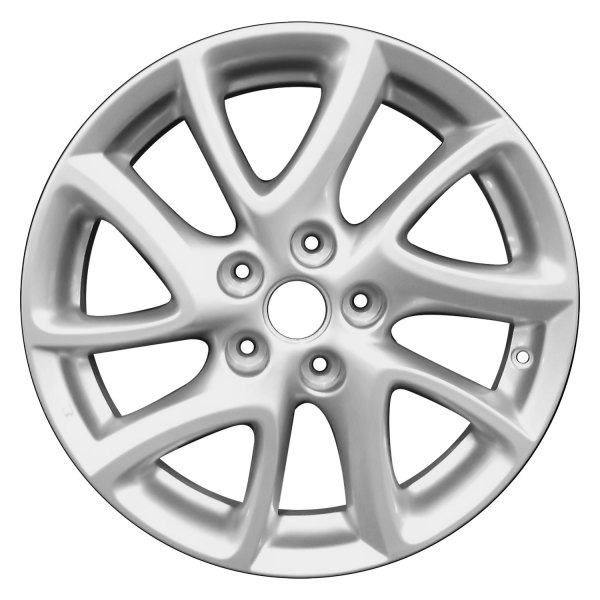 Perfection Wheel® - 17 x 7 10 Spiral-Spoke Bright Medium Silver Full Face Alloy Factory Wheel (Refinished)