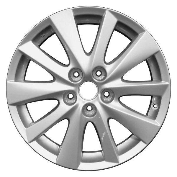 Perfection Wheel® - 17 x 7 10 Turbine-Spoke Bright Medium Silver Full Face Alloy Factory Wheel (Refinished)
