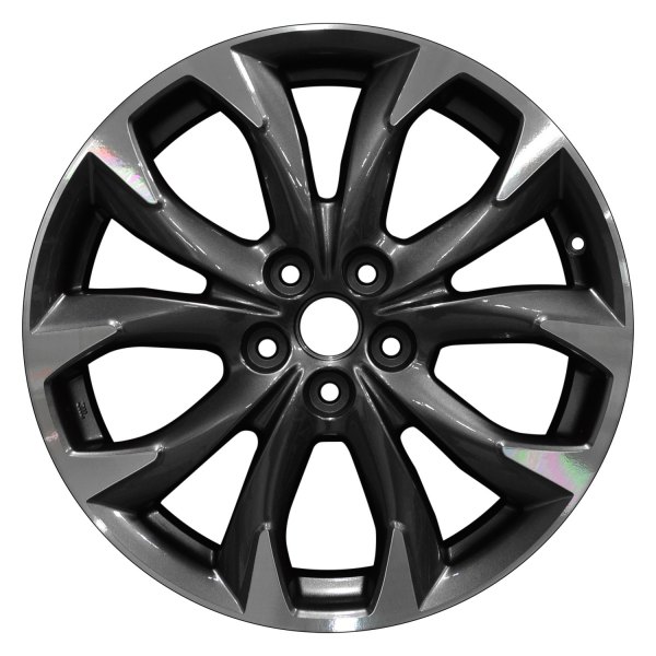 Perfection Wheel® - 19 x 7 5 V-Spoke Dark Bronze Charcoal Machined Alloy Factory Wheel (Refinished)