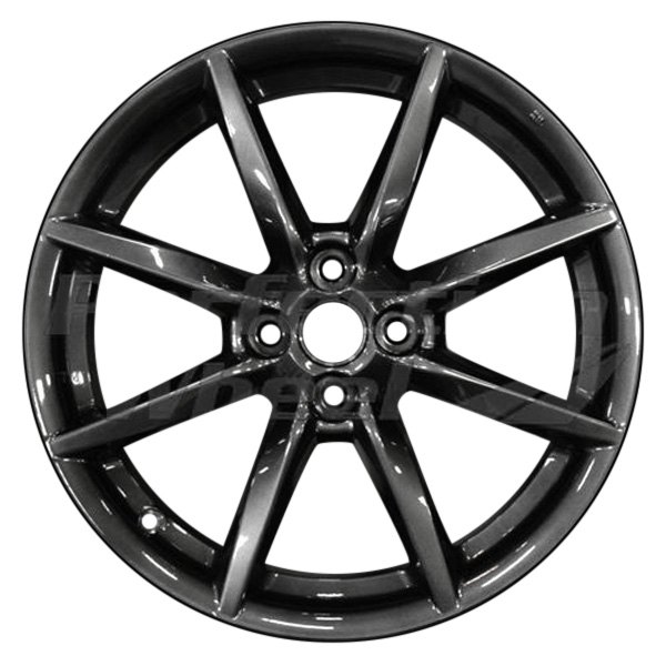Perfection Wheel® - 17 x 7 4 V-Spoke Dark Granite Metallic Full Face Alloy Factory Wheel (Refinished)