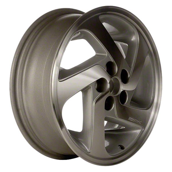 Perfection Wheel® - 16 x 6 5 Spiral-Spoke Fine Metallic Silver Machined Alloy Factory Wheel (Refinished)