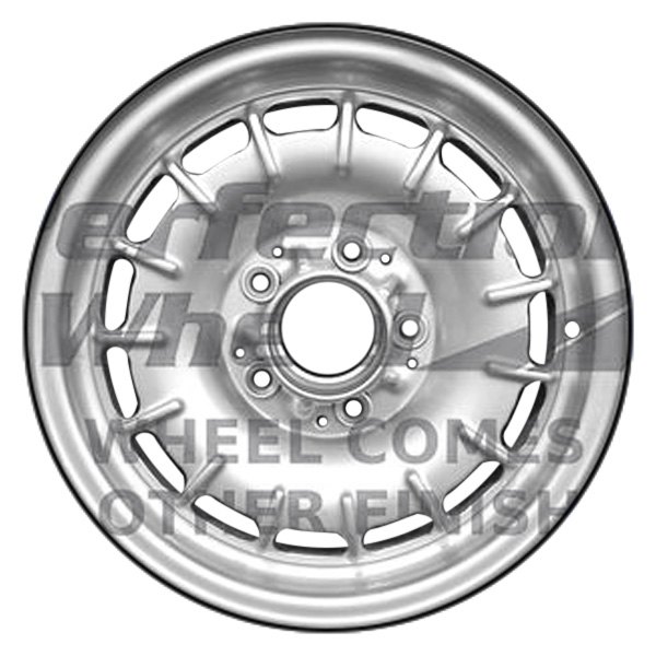 Perfection Wheel® - 14 x 6 15-Slot Fine Metallic Silver Full Face Alloy Factory Wheel (Refinished)