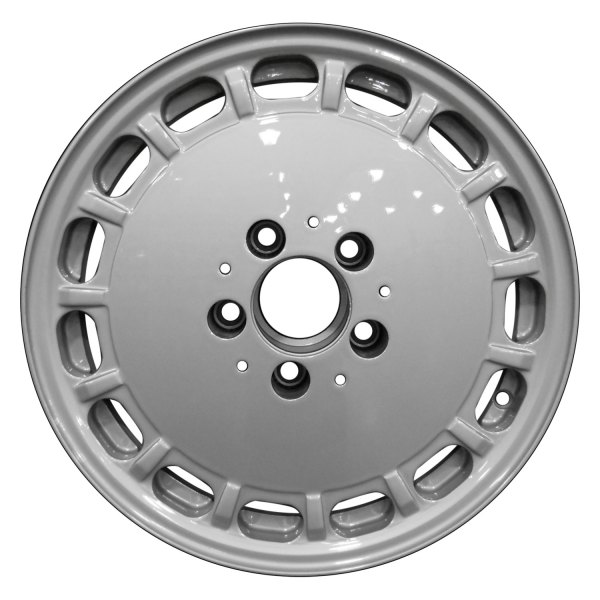 Perfection Wheel® - 15 x 7 15-Slot Fine Metallic Silver Full Face Alloy Factory Wheel (Refinished)