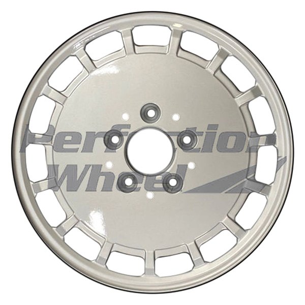 Perfection Wheel® - 15 x 6 15-Slot Fine Metallic Silver Full Face Alloy Factory Wheel (Refinished)