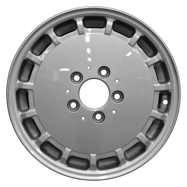 Perfection Wheel® - 15 x 6 15-Slot Fine Metallic Silver Full Face Alloy Factory Wheel (Refinished)