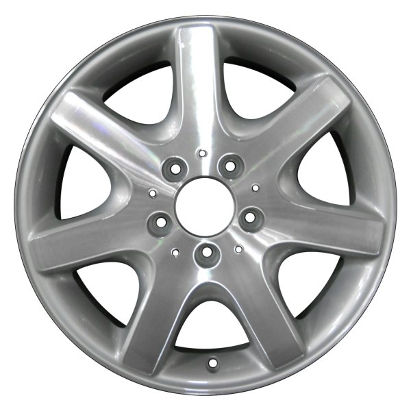 Perfection Wheel® - 16 x 8 7 I-Spoke Bright Fine Metallic Silver Machined Alloy Factory Wheel (Refinished)