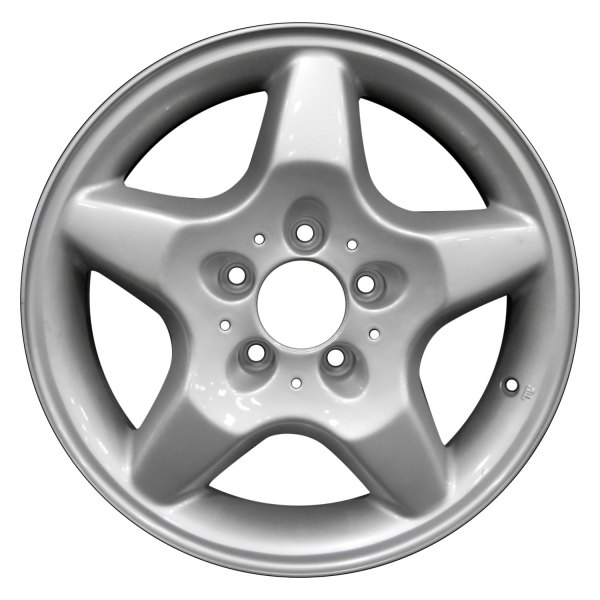 Perfection Wheel® - 16 x 8 5-Spoke Bright Fine Silver Full Face Alloy Factory Wheel (Refinished)