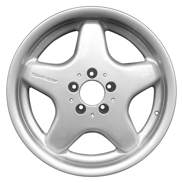 Perfection Wheel® - 17 x 8.5 5-Spoke Bright Fine Silver Full Face Alloy Factory Wheel (Refinished)