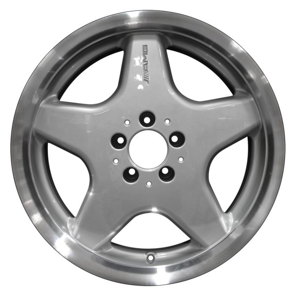 Perfection Wheel® - 18 x 9.5 5-Spoke Bright Fine Metallic Silver Flange Cut Alloy Factory Wheel (Refinished)